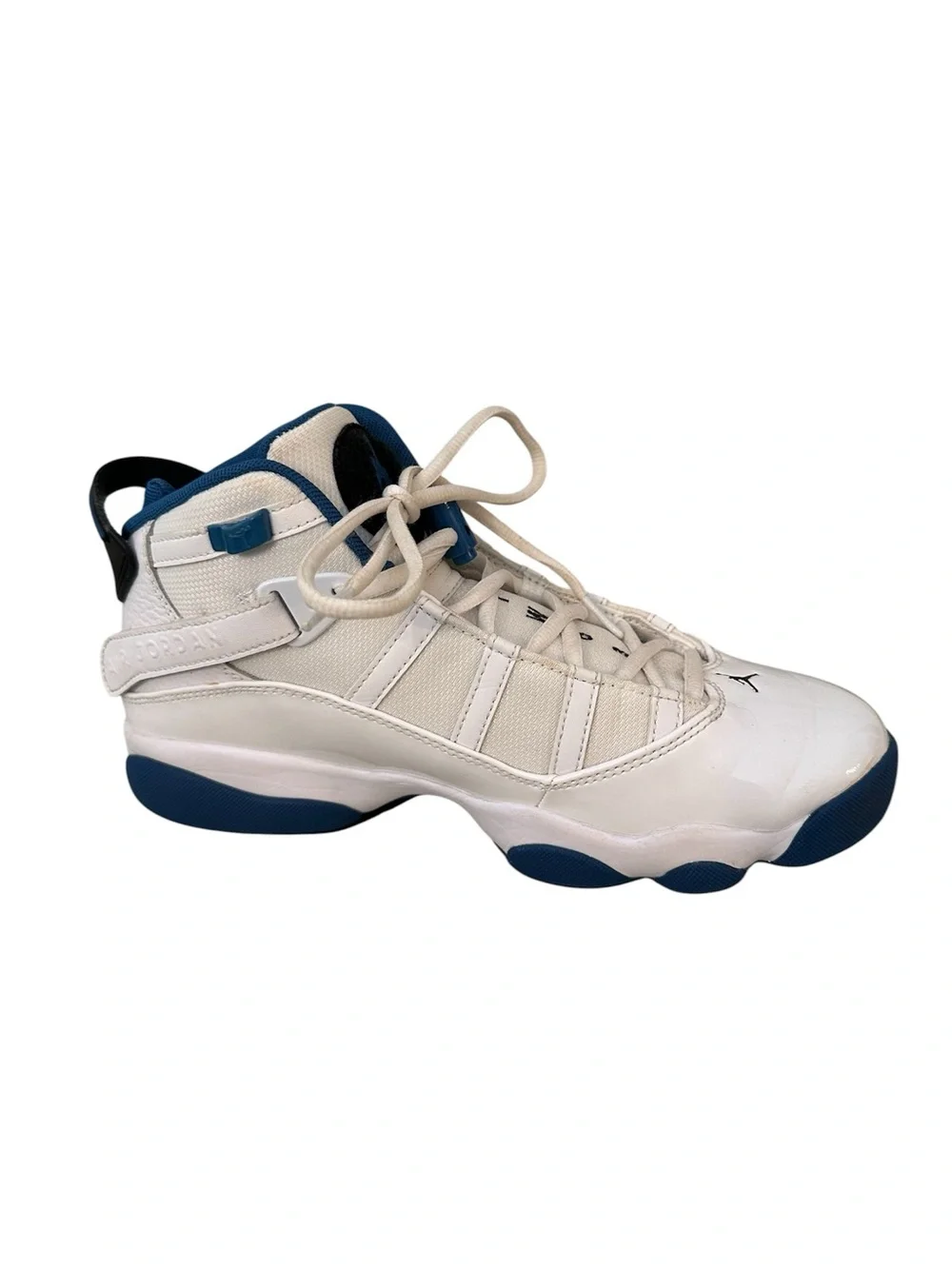 Jordan 6 Rings White Dark Marina Blue Sz 7.5 Sneakers Athletic Shoes